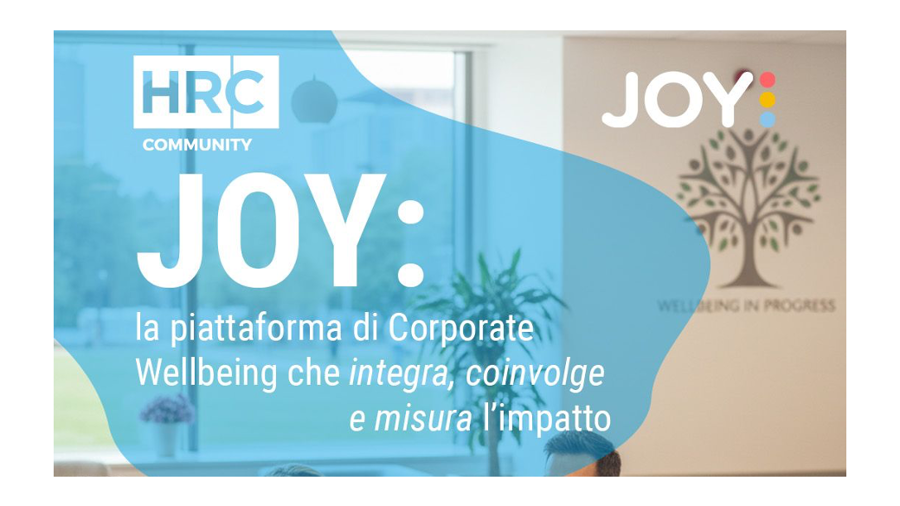 Webinar | Live Demo "JOY: la piattaforma di Corporate Wellbeing"